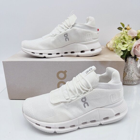 On Cloud Cloudnova Running Shoe Sneaker Undyed-White Mens Size US 8.5 - Picture 2 of 10